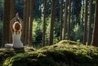 Yoga in the forrest